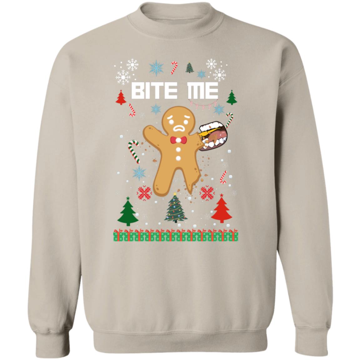 Bite Me G180 Crewneck Pullover Sweatshirt