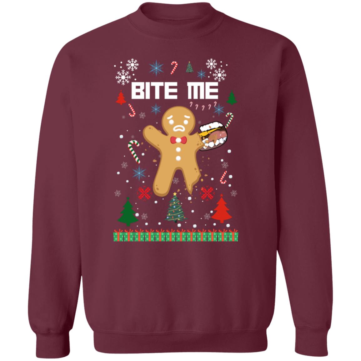 Bite Me G180 Crewneck Pullover Sweatshirt