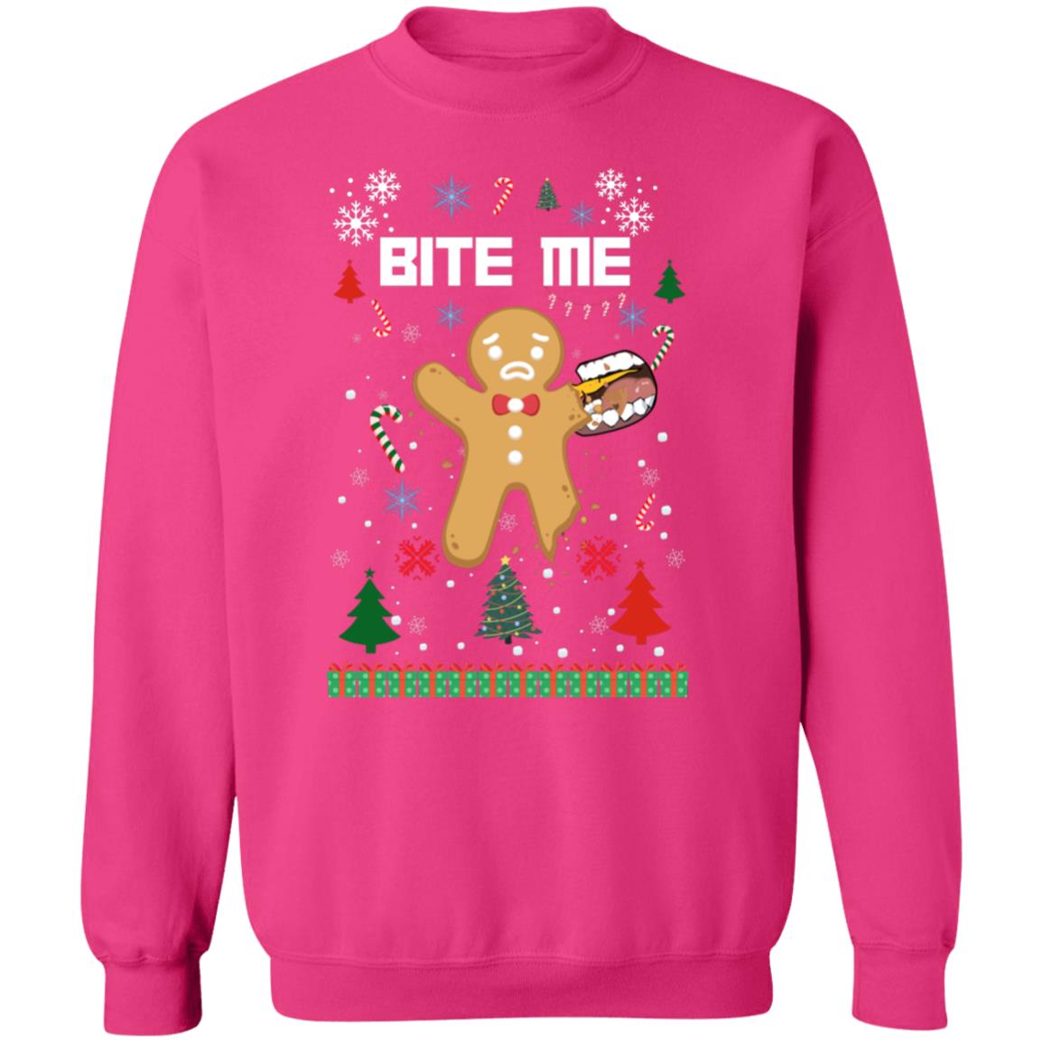 Bite Me G180 Crewneck Pullover Sweatshirt