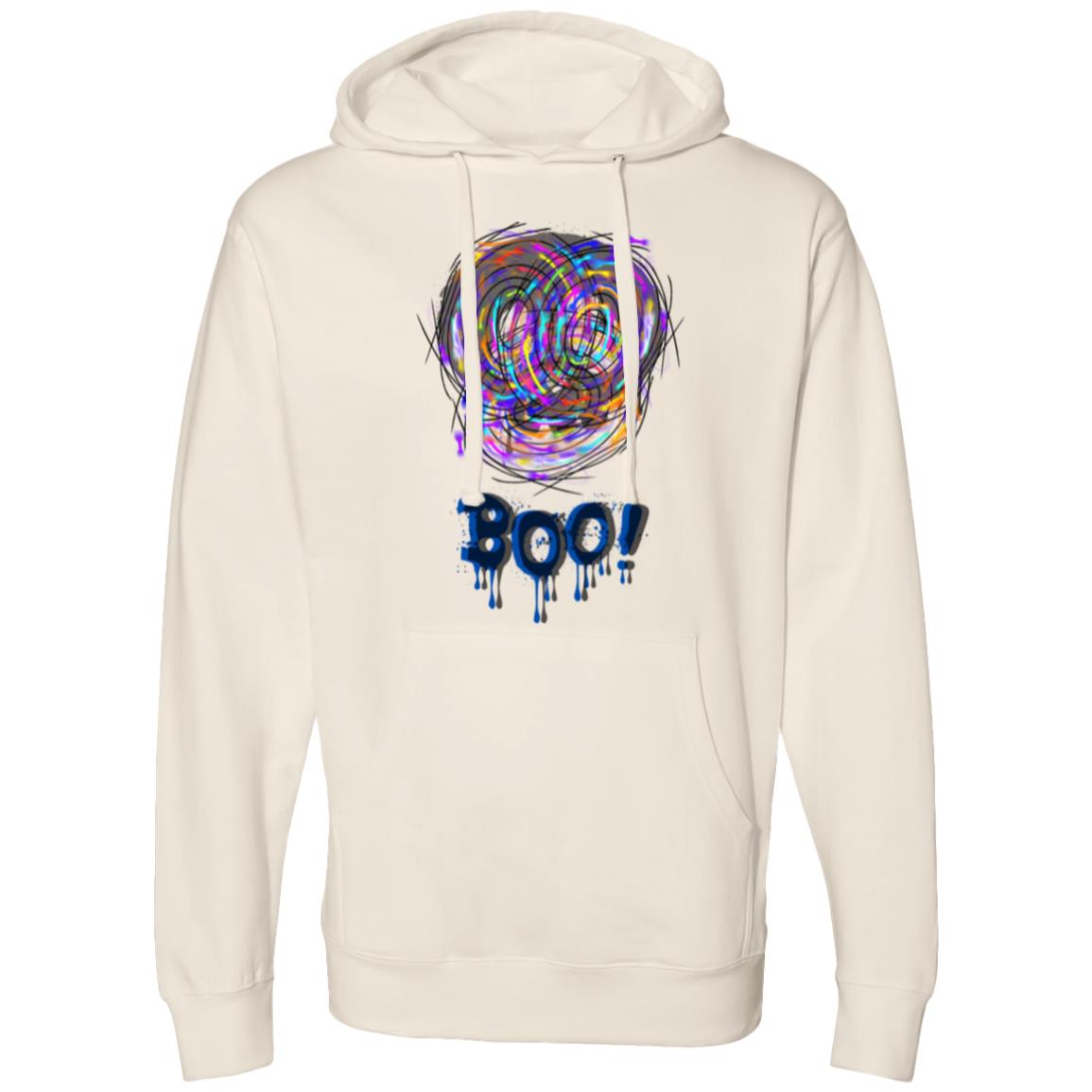 Boo Ghost Face Halloween Hoodie | SS4500 Midweight Hooded Sweatshirt