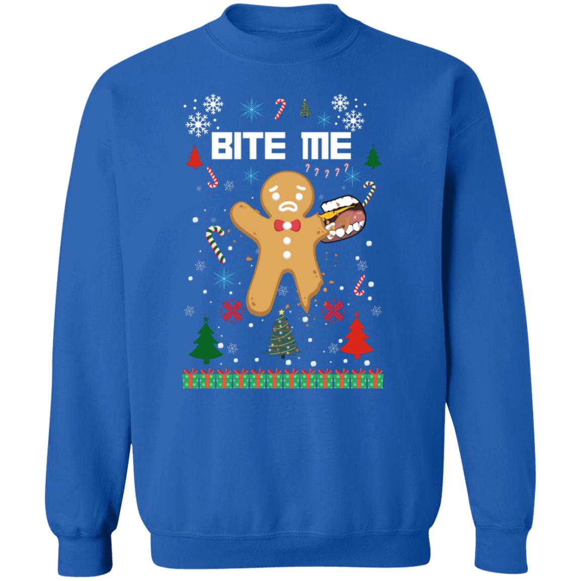 Bite Me G180 Crewneck Pullover Sweatshirt