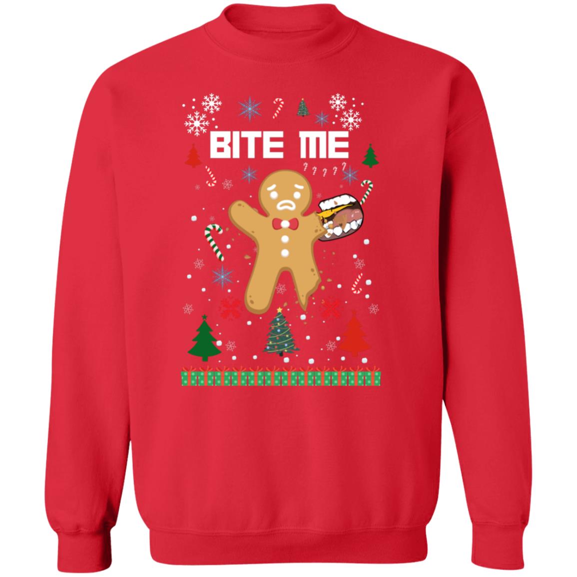 Bite Me G180 Crewneck Pullover Sweatshirt