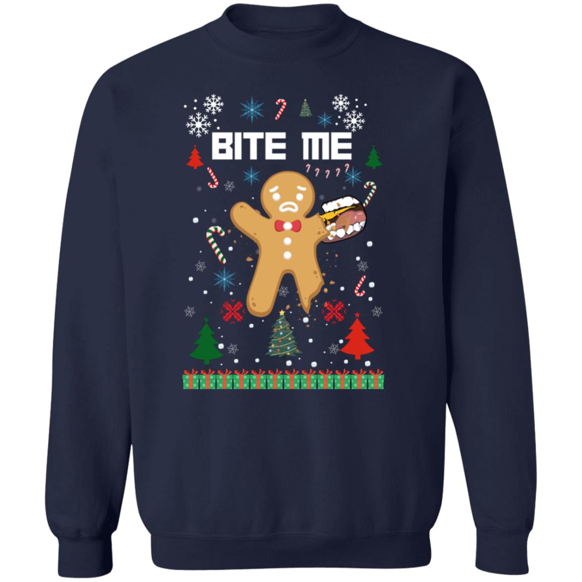 Bite Me G180 Crewneck Pullover Sweatshirt