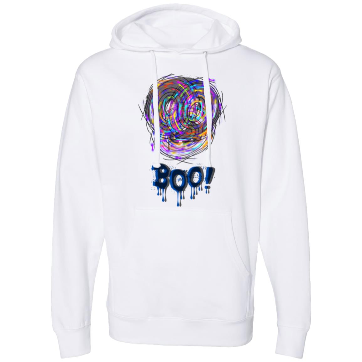 Boo Ghost Face Halloween Hoodie | SS4500 Midweight Hooded Sweatshirt